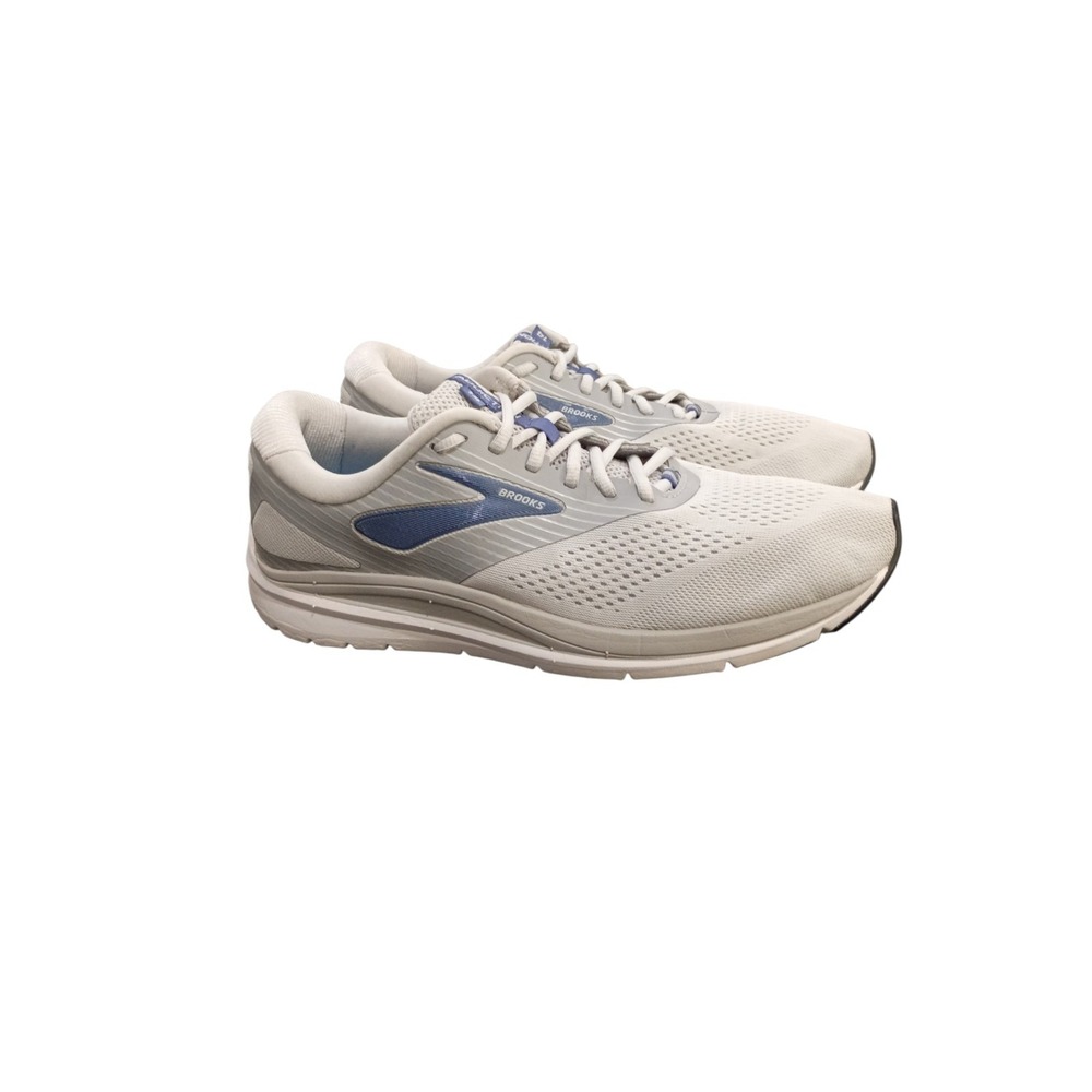 Brooks Women's Addiction 14 Road Running Shoe - Oyster/Alloy/Marlin -11.5 Narrow